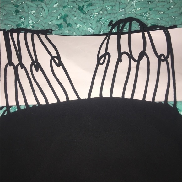 Naked Zebra size small black Strappy razor back soft flowy dressy club business - Picture 4 of 6